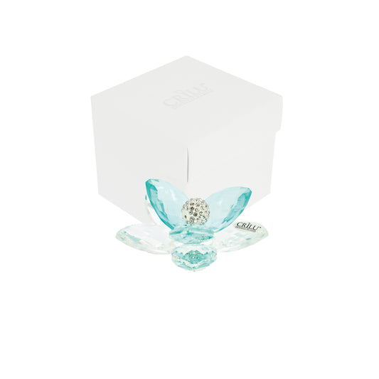 Bomboniera Crilù fior di loto turchese