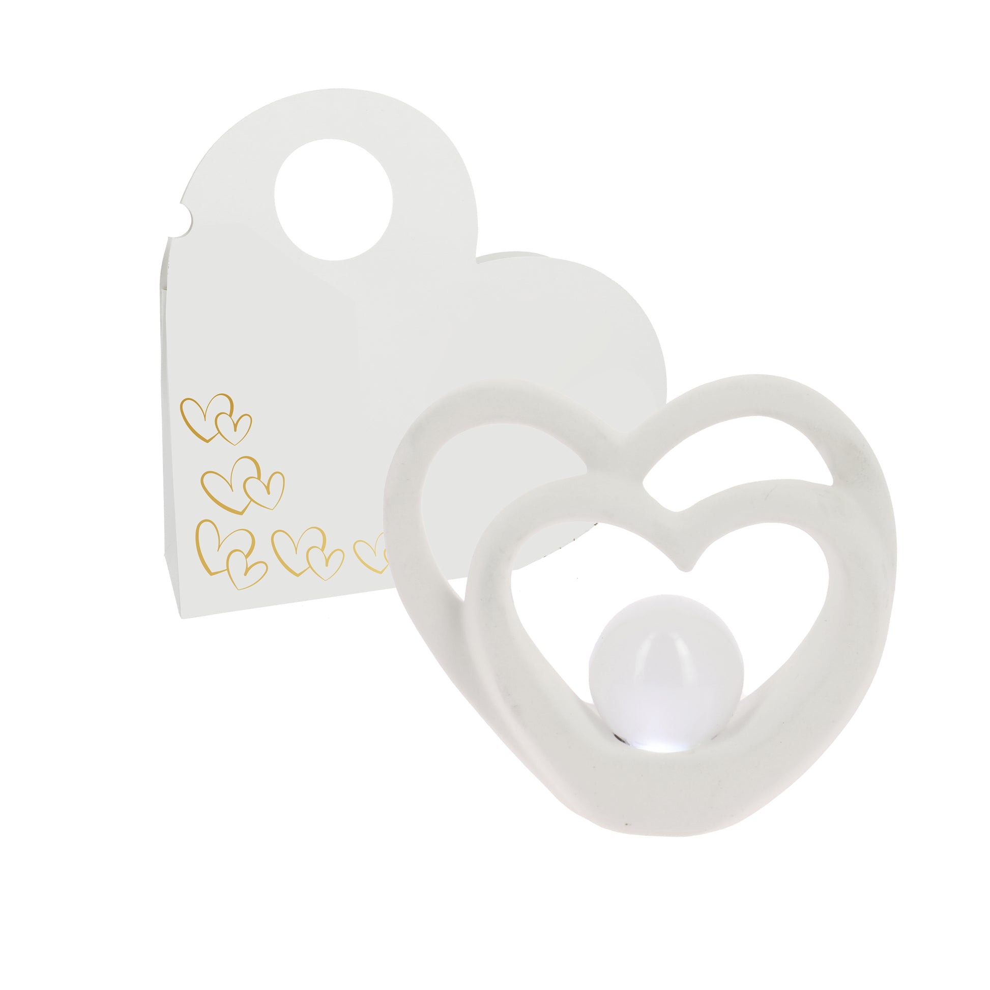 Bomboniera doppio cuore led