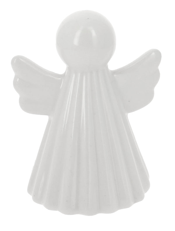 Bomboniera angelo rigato bianco