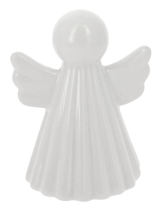 Bomboniera angelo rigato bianco