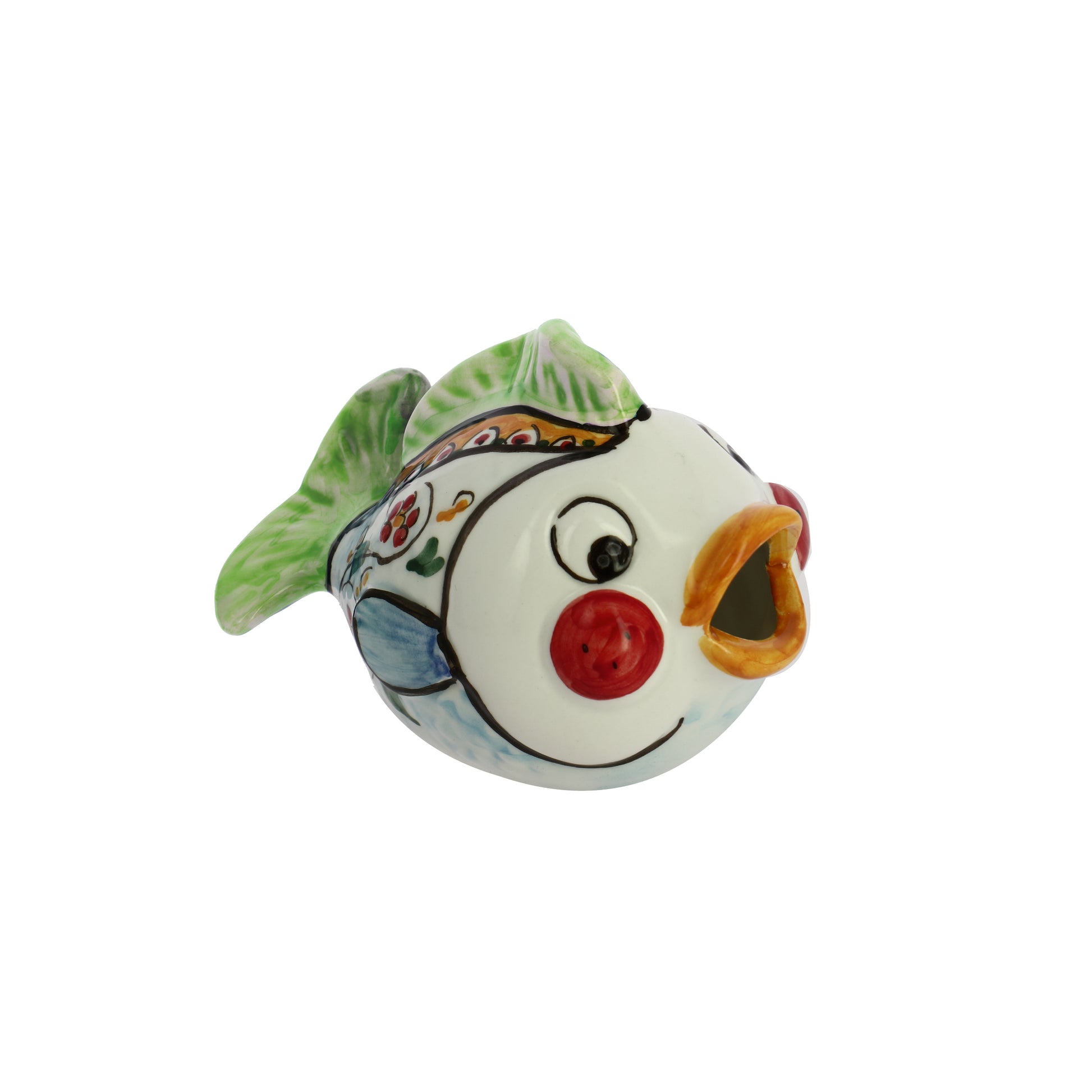 Bomboniera Nicarè pesce decorato verde