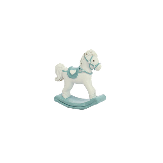Bomboniera mini cavallo a dondolo cielo
