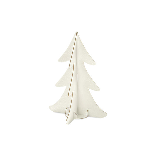 Albero in cartoncino sfere bianco h. 35,5