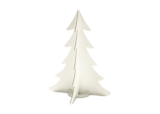 Albero in cartoncino sfere bianco h.59,5