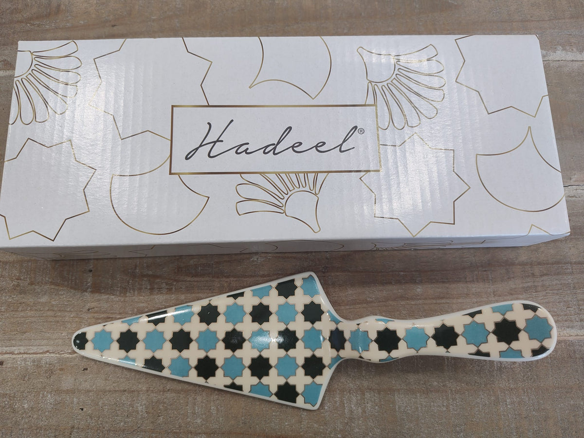 Set 10 Hadeel paletta torta turchese completa di confezionamento