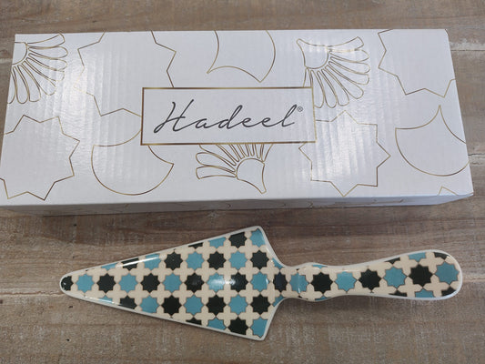 Set 10 Hadeel paletta torta turchese completa di confezionamento
