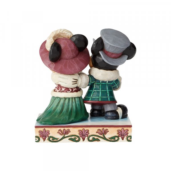 Statuetta Disney "Mickey e Minnie" - passeggiata elegante