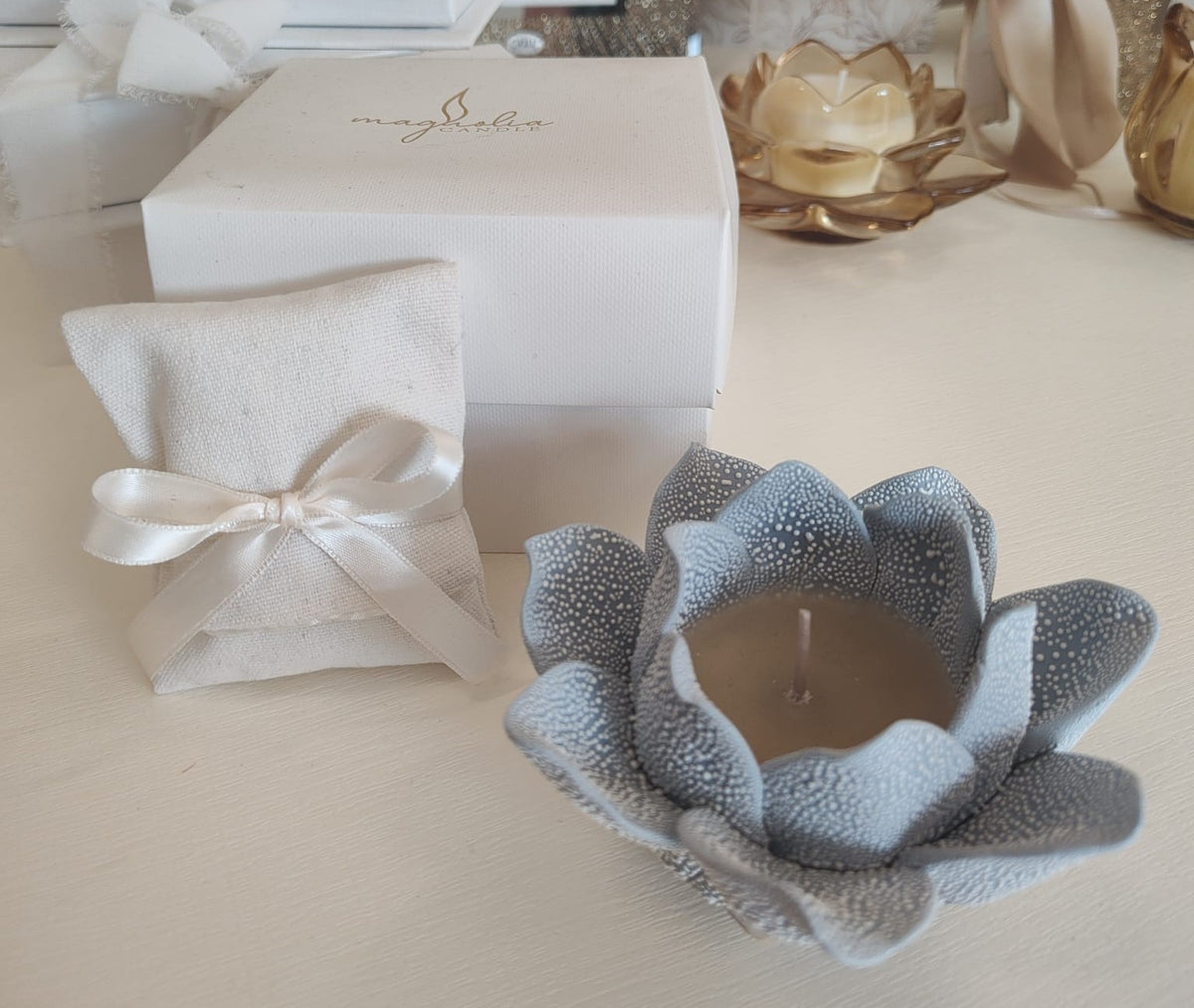 Set 10 candela magnolia gocce di rugiada carta da zucchero