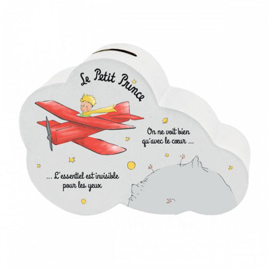 Salvadanaio nuvoletta Le petit prince con decoro aereo