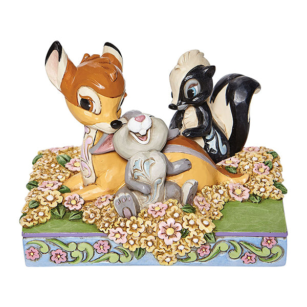 Statuetta DISNEY "Bambi and friends" - Bambi e i suoi amici d'infanzia