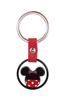 Accessorio Disney portachiavi Minnie rosso e nero