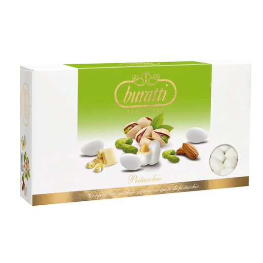 Confetti BURATTI cioccomandorla tenerezze bianco al pistacchio