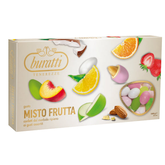 Confetti BURATTI cioccomandorla tenerezze mix frutta colori assortiti