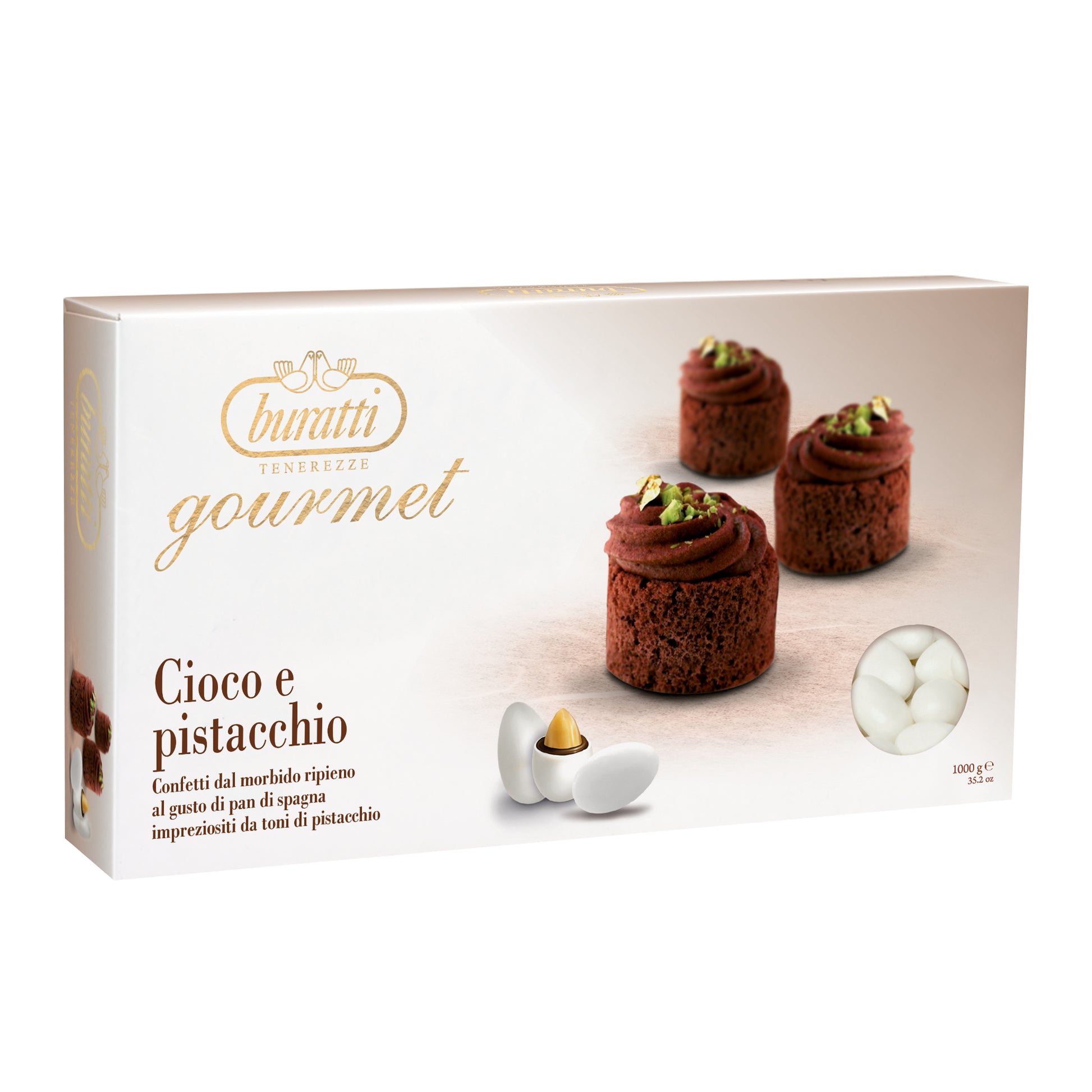 Confetti Buratti gourmet cioco e pistacchio