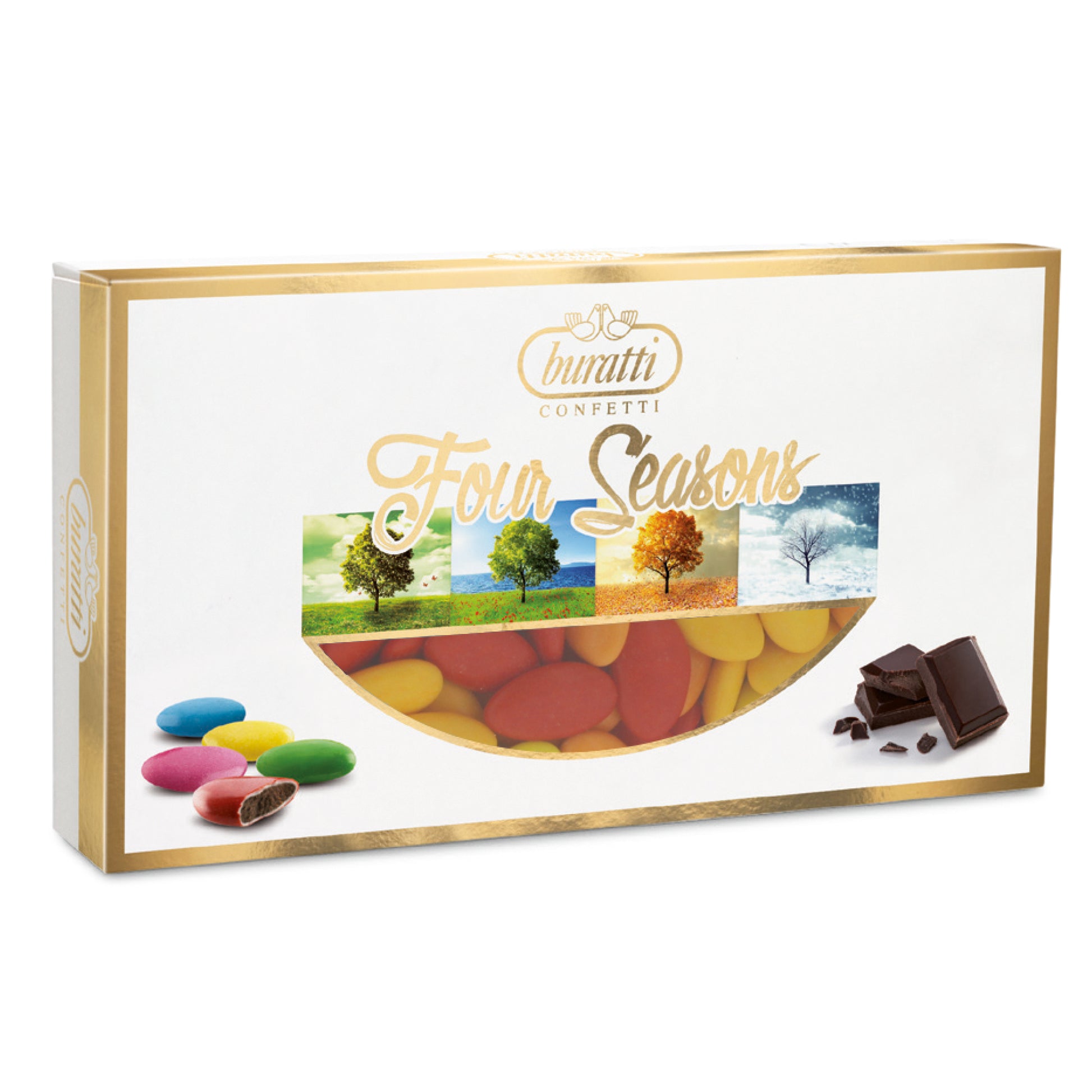 Confetti BURATTI cioccolato autunno sfumati arancio