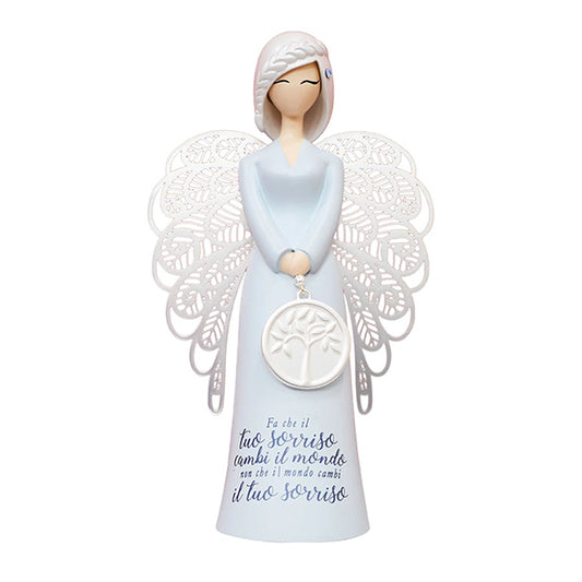 Statuetta YOU ARE AN ANGEL "Angel" il tuo sorriso cambi il mondo h. 17,5