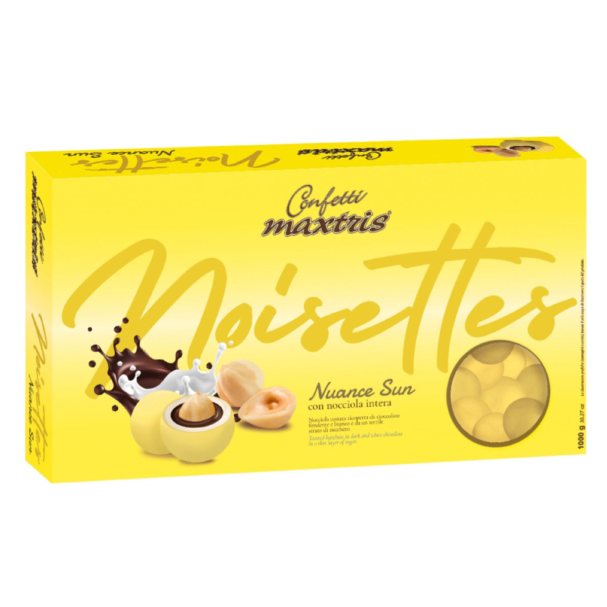 Confetti Maxtris ciocconocciola nuance giallo