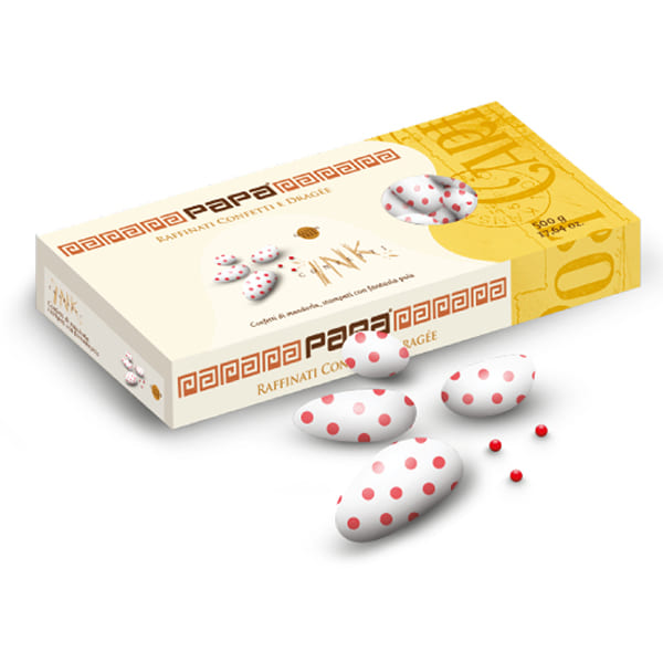 Confetti Papa cioccolato bianco con pois rosso