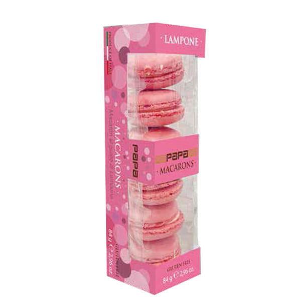 Macarons Papa fuxia al gusto lampone conf. da 6