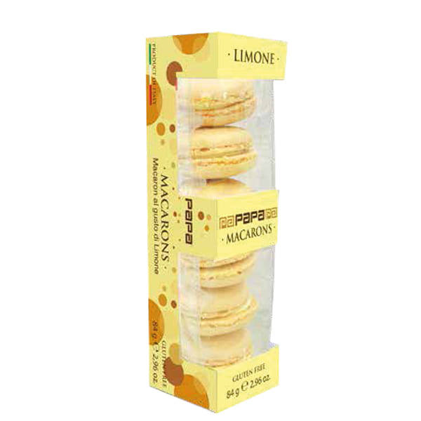 Macarons Papa gialli al gusto limone conf. da 6