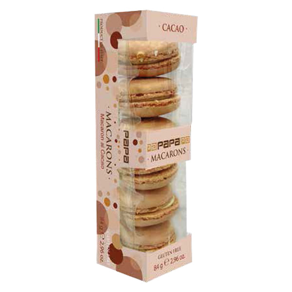 Macarons Papa tortora al gusto cacao conf. da 6