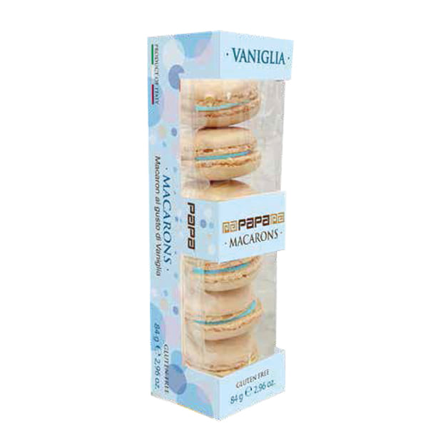 Macarons Papa avorio gusto vaniglia cielo conf. da 6