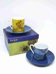 Set tazzine Van Gogh con piattino 2 modelli 