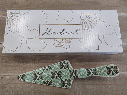 Set 10 Hadeel paletta torta verde completa di confezionamento