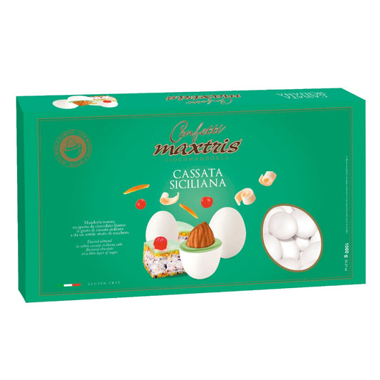 Confetti MAXTRIS cioccomandorla bianca alla cassata siciliana