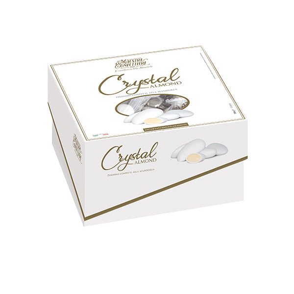 Confetti MAXTRIS Dolce matrimonio mandorla crystal almond bianco incartato