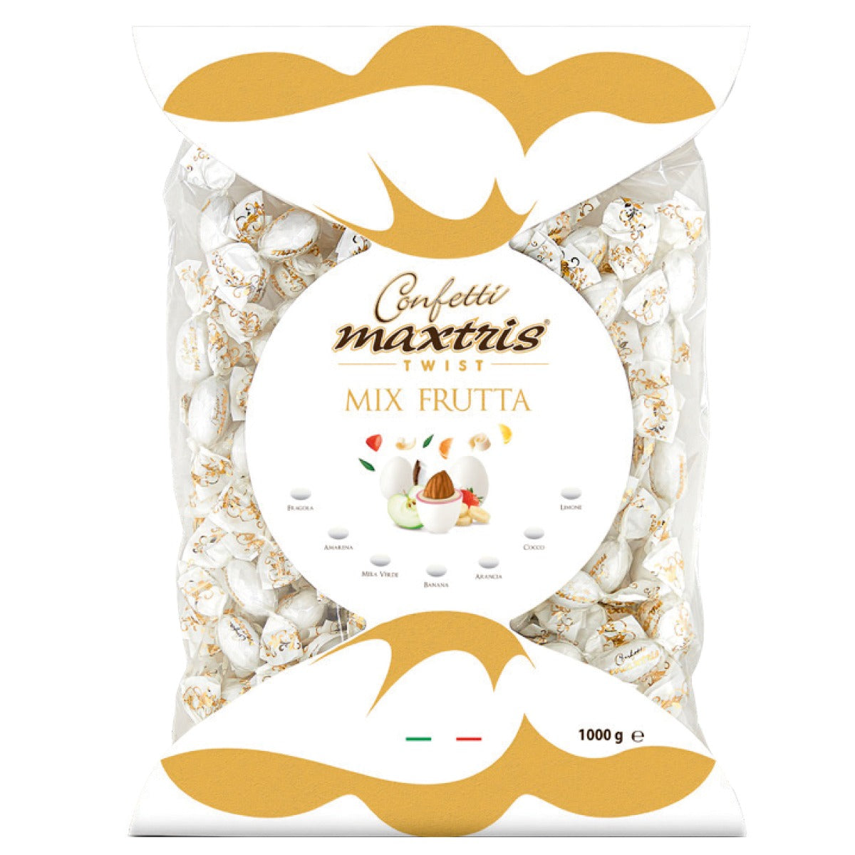Confetti Maxtris twist bag cioccomandorla mix frutta