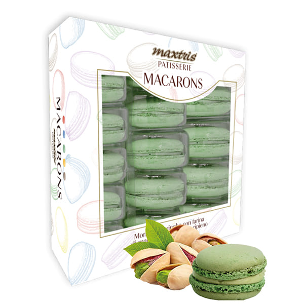 Macarons Maxtris gusto pistacchio conf. da 15