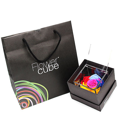 Flowercube special edition rosa rainbow con cubo plex 6 x 6