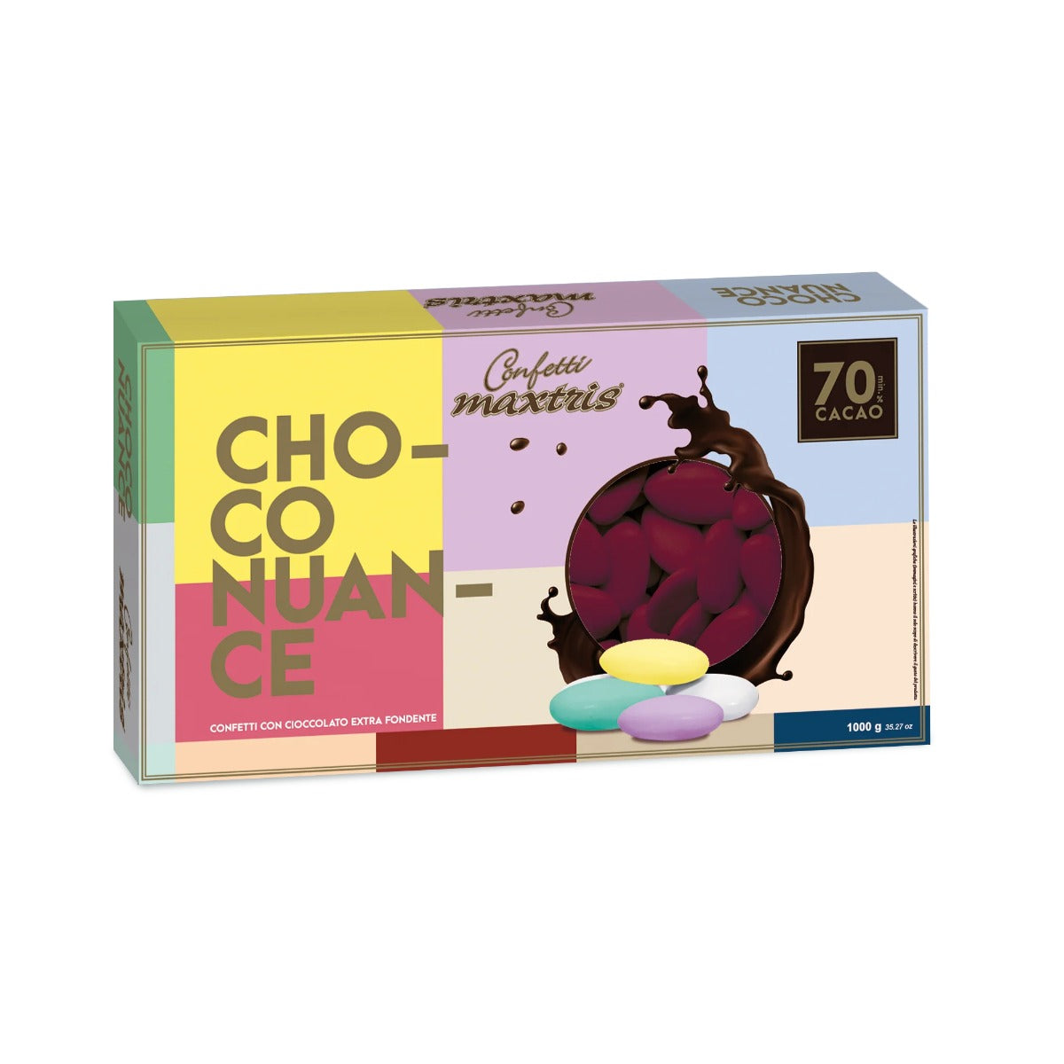 Confetti MAXTRIS choco nuance bordeaux cioccolato fondente