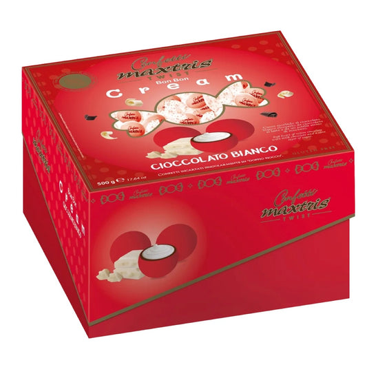 Confetti Maxtris twist bon bon cream rosso a caramella